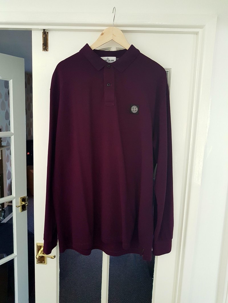 Photograph of Stone Island Patch Program Long Sleeved Polo