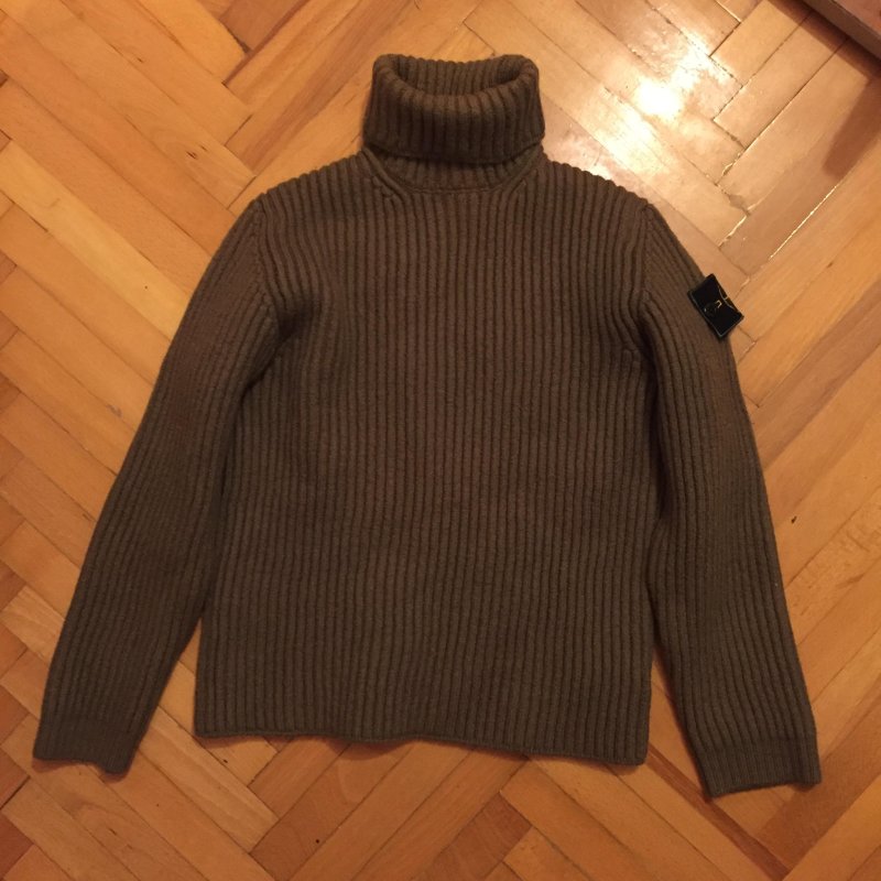 Photograph of Stone Island Roll Neck Wool Sweater