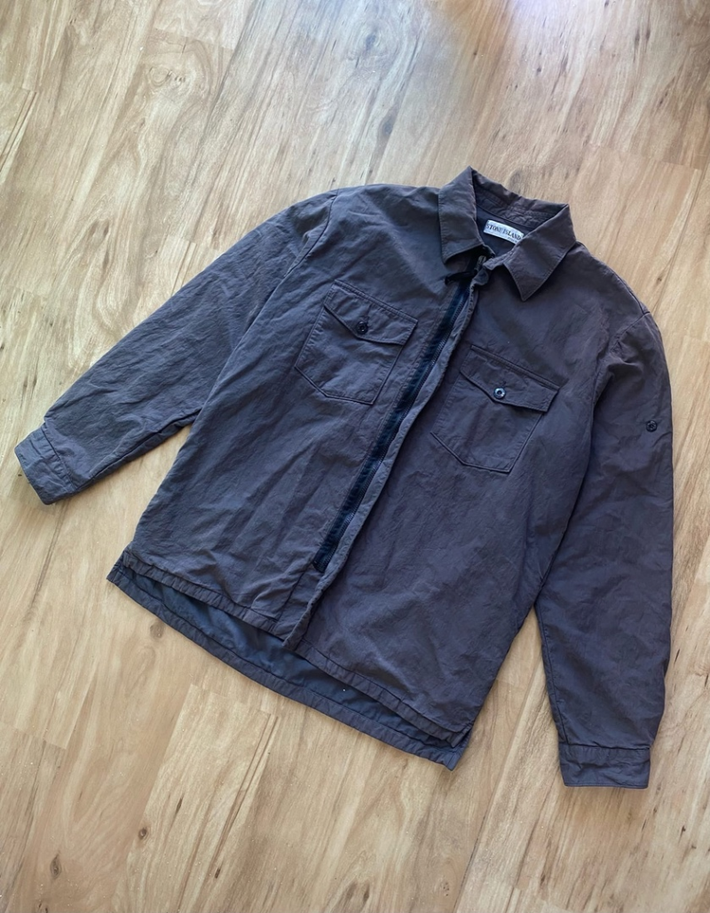 Photograph of Stone Island Garment Dyed CO/NY Twin Pocket Overshirt