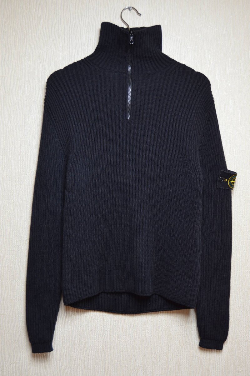 Photograph of Stone Island Quarter-Zip Turtleneck Sweater