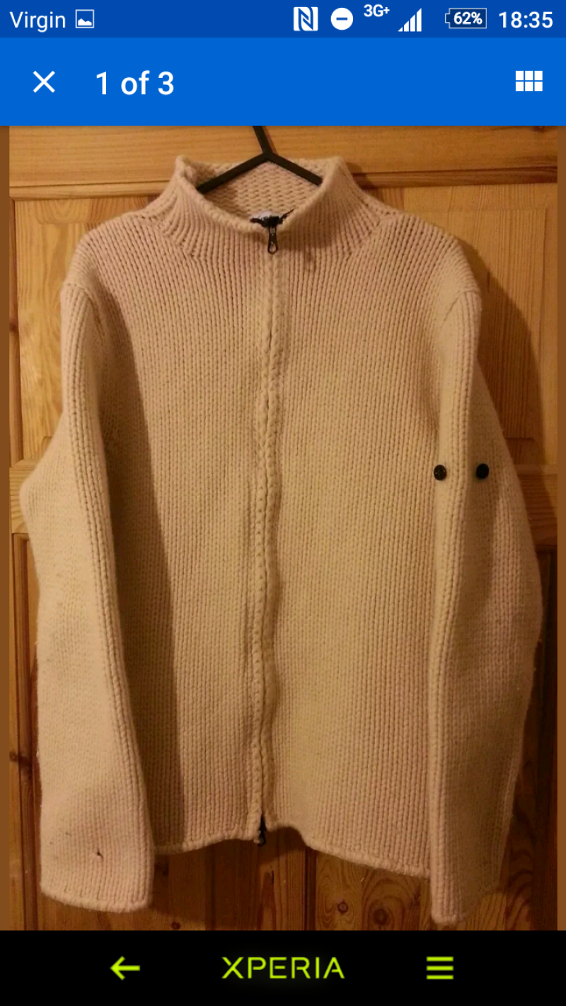 Photograph of Stone Island Zip Up Cardigan
