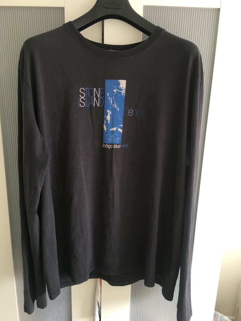 Photograph of Stone Island Denims Indigo Blue Nite T-Shirt