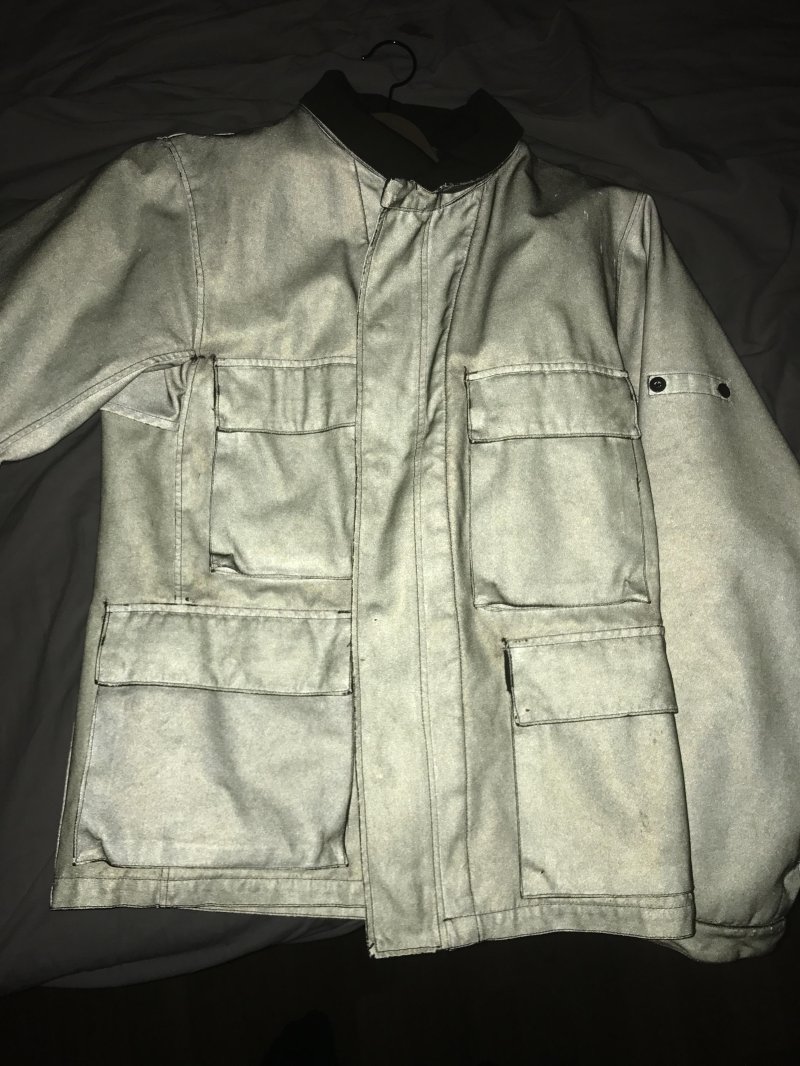 Photograph of Stone Island Antiqued Reflective Fieldjacket