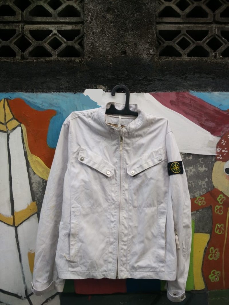 Photograph of Stone Island Hooded Blouson in Raso Gommato