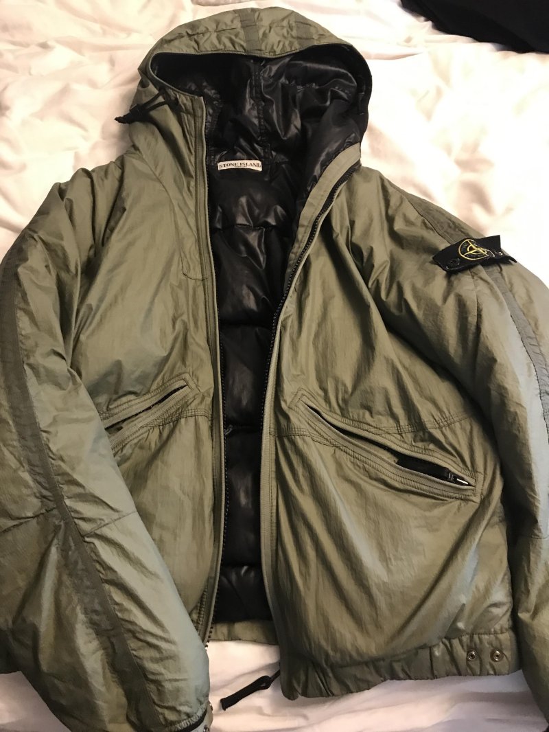 Photograph of Stone Island Nylon Down Jacket