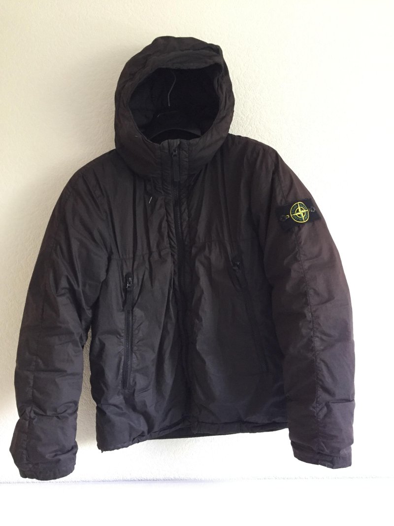 Photograph of Stone Island Garment Dyed Down Jacket