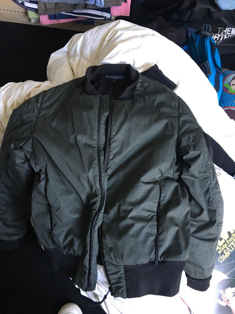 Photograph of Stone Island Shadow Project Modular Bomber Jacket