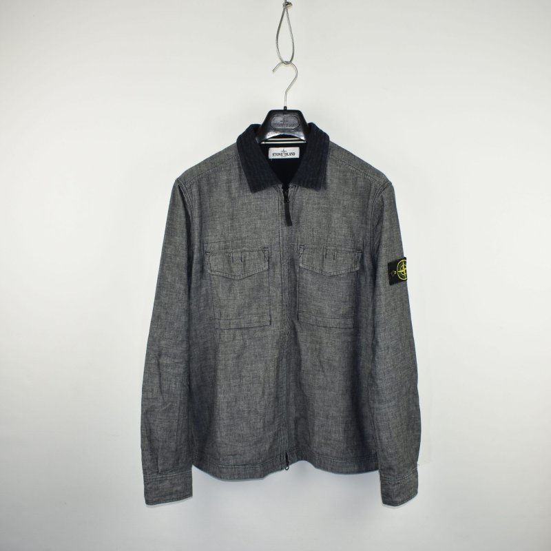 Photograph of Stone Island Chambray Effect Overshirt