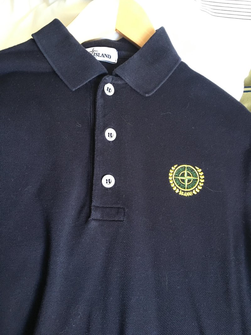 Photograph of Stone Island Garment Dyed 30th Anniversary Polo