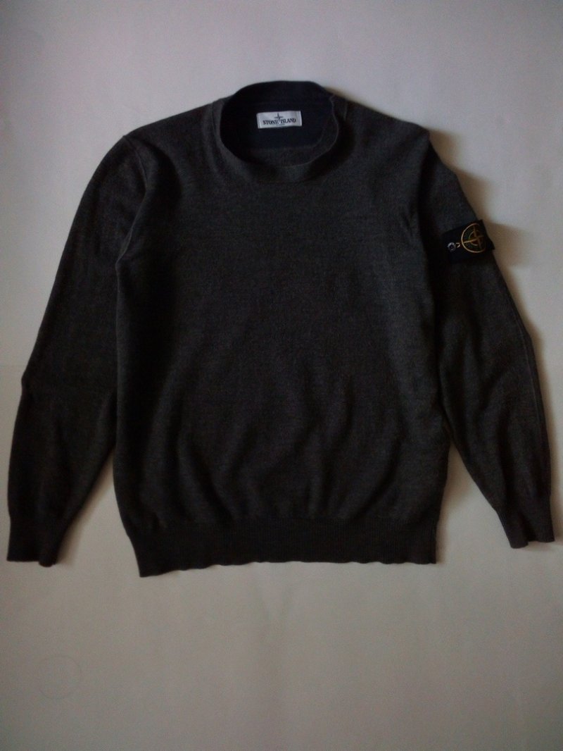 Photograph of Stone Island Light Wool Crew Neck Jumper