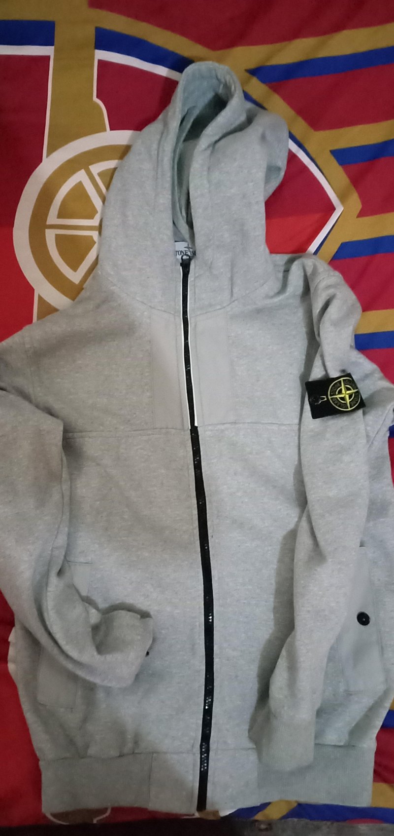 Photograph of Stone Island  Full Zipper Hooded Sweatshirt