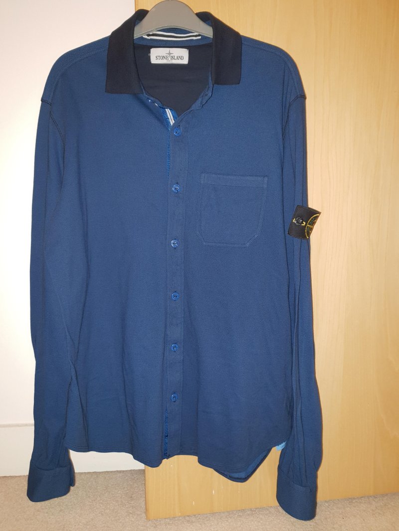 Photograph of Stone Island Garment Dyed CO/NY Shirt
