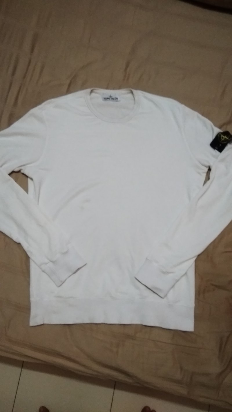 Photograph of Stone Island Crew Neck Lightweight Cotton Sweatshirt