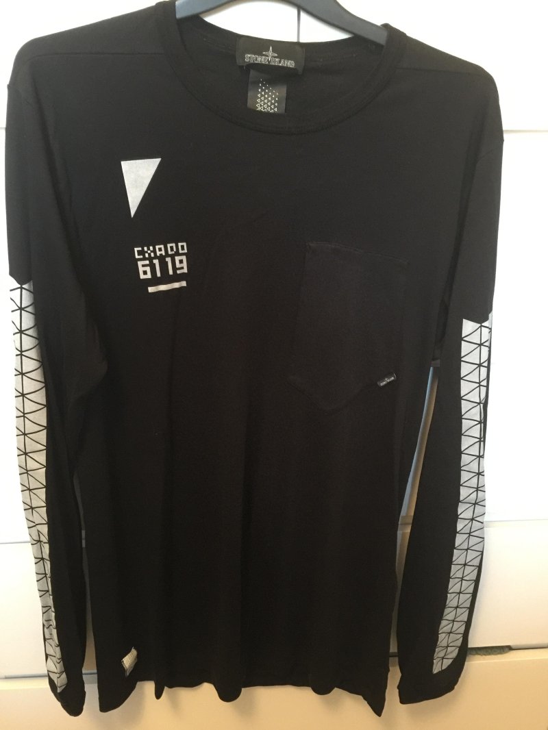 Photograph of Stone Island Shadow Project Catch Pocket Long Sleeved T