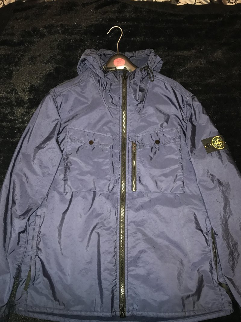 Photograph of Stone Island Nylon Flock Overshirt