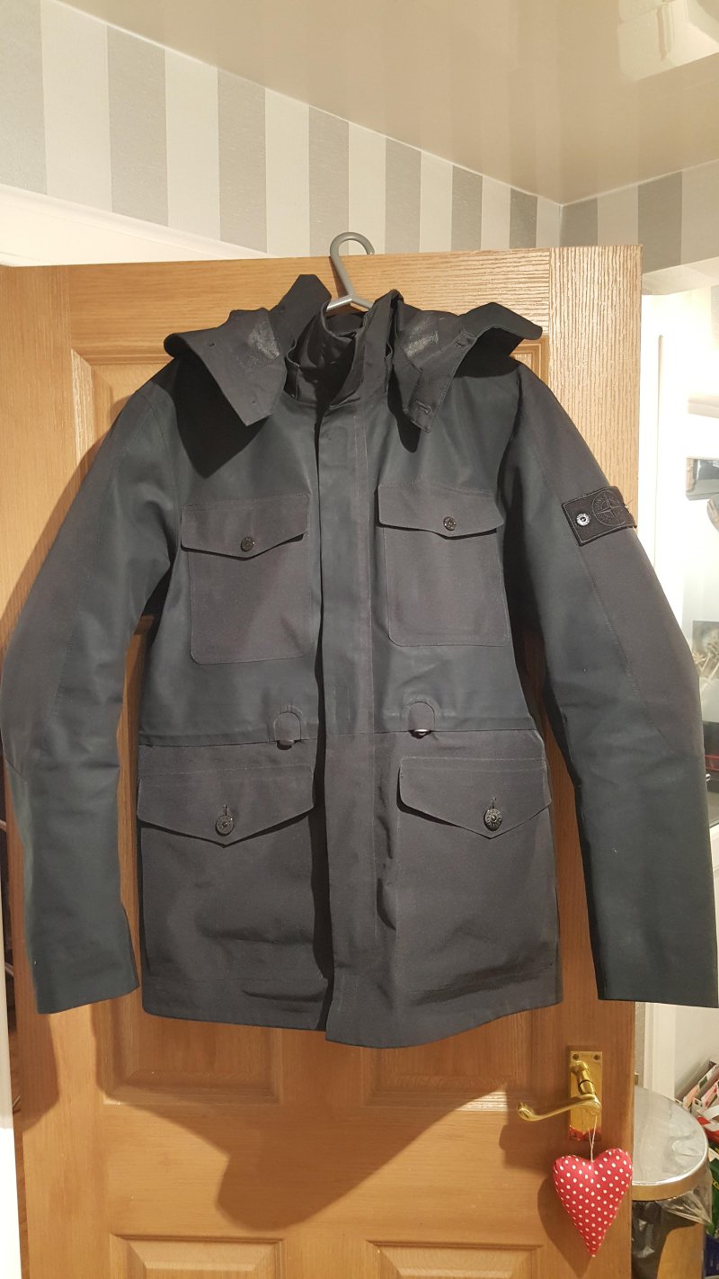 Photograph of Stone Island Tank Shield Ghost Featuring Multi Layer Fusion Technology