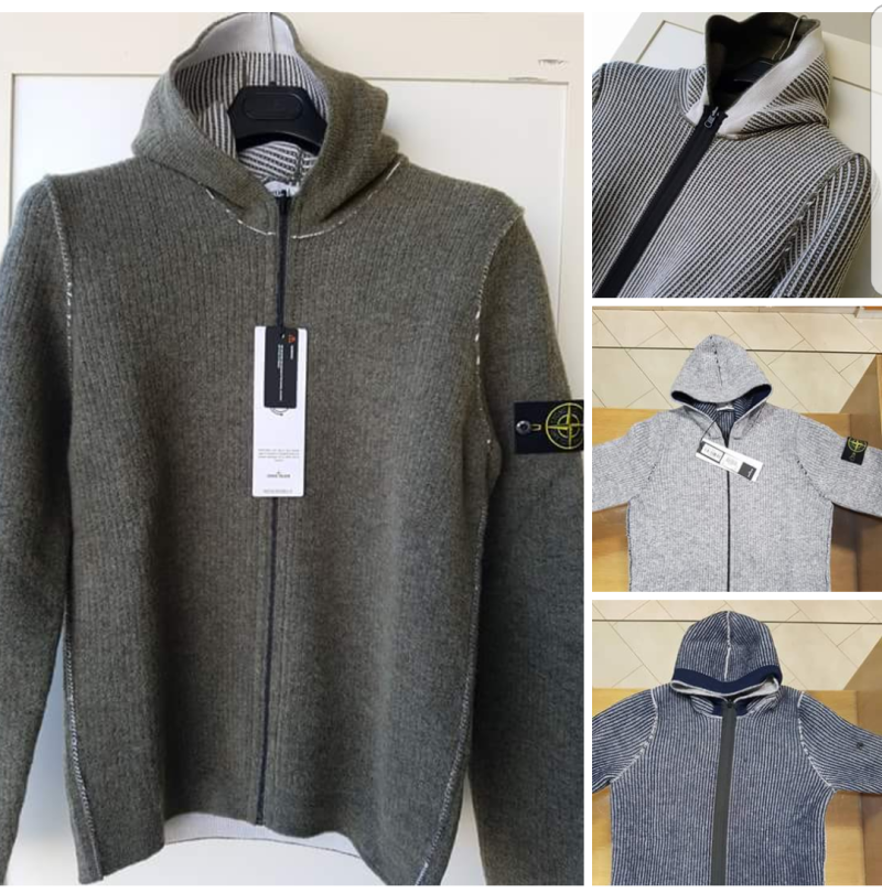 Photograph of Stone Island Reversible Hooded Cardigan