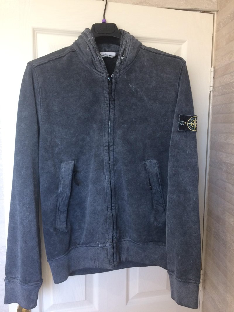 Photograph of Stone Island Frost Zipped Hooded Sweatshirt