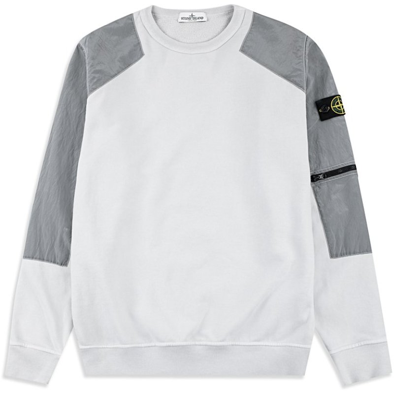 Photograph of Stone Island Junior Nylon Panel Sweatshirt