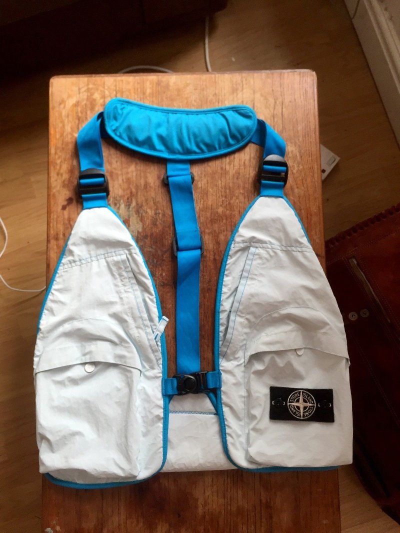 Photograph of Stone Island Garment Dyed Plated Reflective With NY Jersey-R