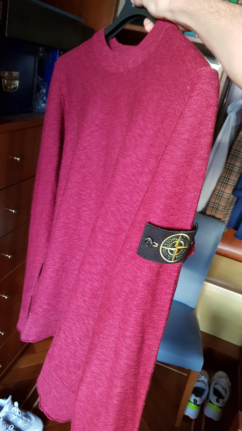 Photograph of Stone Island Crewneck Wool Blend Sweater
